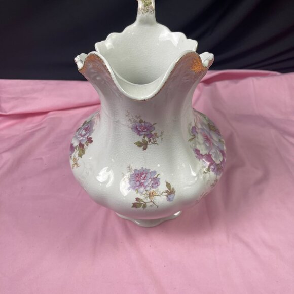 Beautiful Antique Warwick China Victorian Rose Pitcher= - Picture 3 of 7